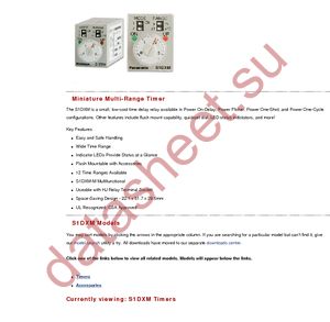 S1DXM-M2C10H-AC120V datasheet  